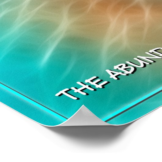 Poster Abondance d'énergie Abstraite (Coin)