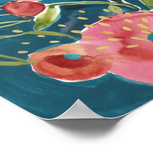 Poster Abondante florale I (Coin)