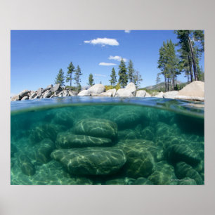 Poster Above and below Lake Tahoe