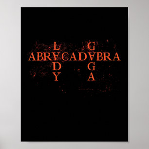 Poster Abracadabra Triangle Vintage Gothique Pour Hommes