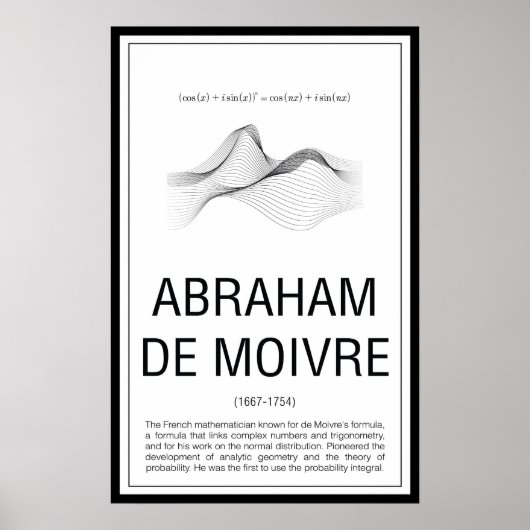 Poster Abraham De Moivre (Devant)