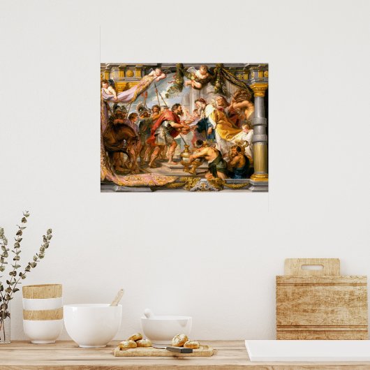 Poster Abraham et Melchizedek - Rubens Fine Art (Cuisine)