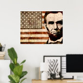 Poster Abraham Lincoln (Bureau à domicile)