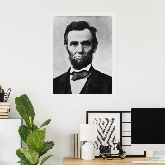 Poster Abraham Lincoln (Bureau à domicile)