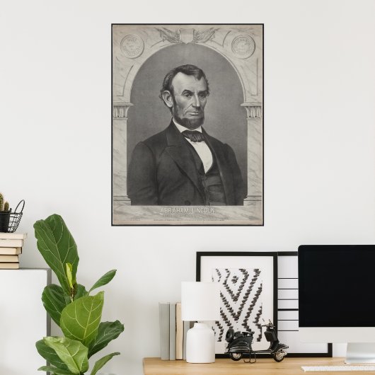 Poster Abraham Lincoln (Bureau à domicile)