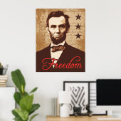 Poster Abraham Lincoln (Bureau à domicile)