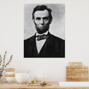 Poster Abraham Lincoln : 16ème Président de l'Amérique