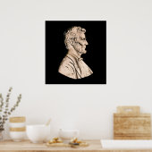 Poster Abraham Lincoln Bust (Cuisine)
