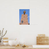 Poster Abraham Lincoln Bust, Wyoming (Cuisine)