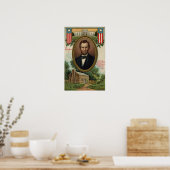 Poster Abraham Lincoln & Cabine de journaux dans le Kentu (Cuisine)