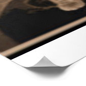 Poster Abraham Lincoln et son chat "Dixie" (Coin)