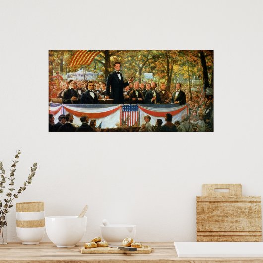Poster Abraham Lincoln et Stephen A. Douglas (Cuisine)