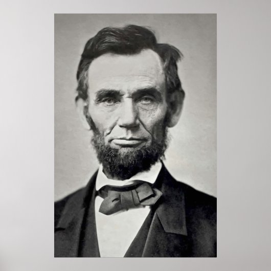 Poster Abraham Lincoln Gettysburg Portrait (Devant)