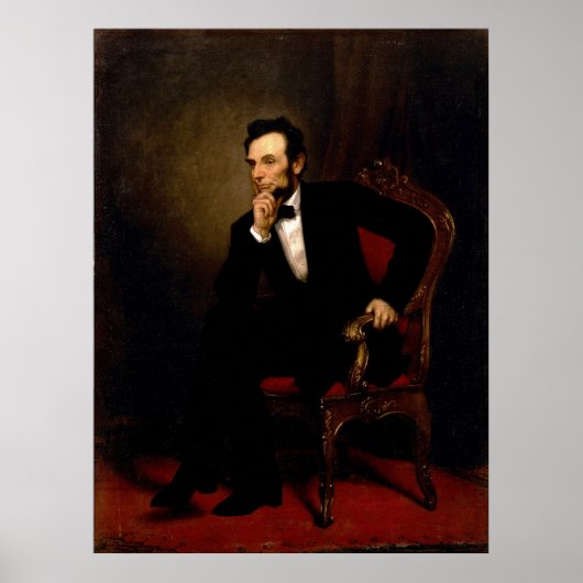 Poster Abraham Lincoln par George Peter Alexander Healy (Devant)