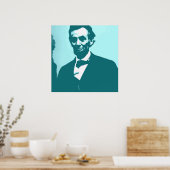 Poster Abraham Lincoln Pop Art (Cuisine)