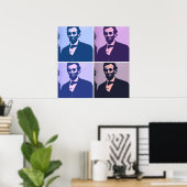 Poster Abraham Lincoln Pop Art (Bureau à domicile)