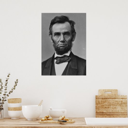 Poster Abraham Lincoln Portrait (Cuisine)