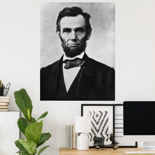 Poster Abraham Lincoln Portrait (Bureau à domicile)