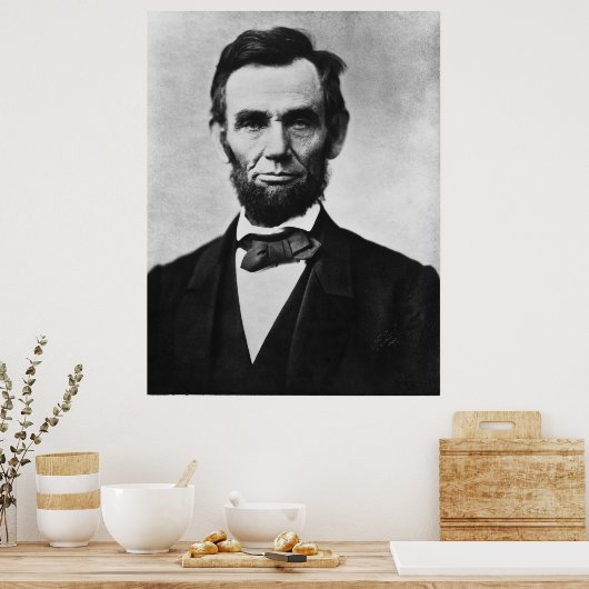 Poster Abraham Lincoln Portrait (Cuisine)