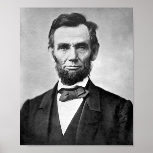 Poster Abraham Lincoln Portrait - 1863 (Devant)