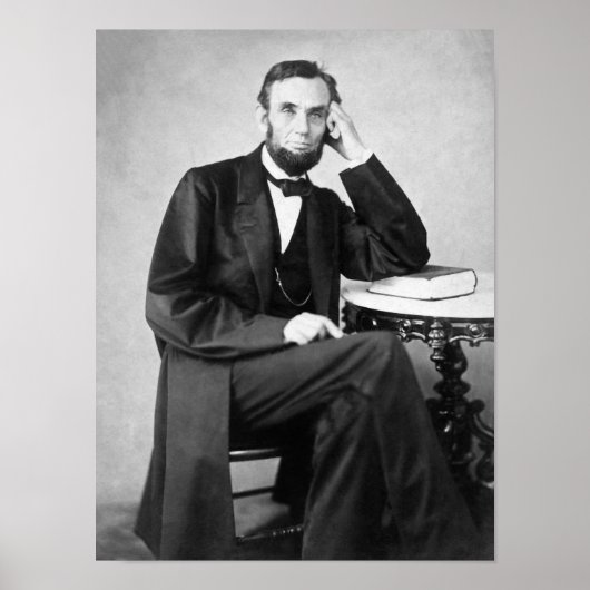 Poster Abraham Lincoln Portrait assis (Devant)