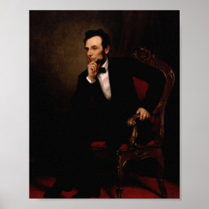 Poster Abraham Lincoln Portrait George Peter Healy