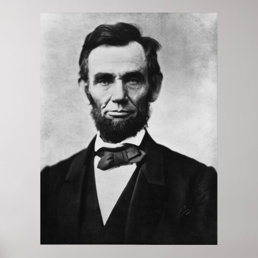 Poster Abraham Lincoln Portrait par Alexander Gardner (Devant)