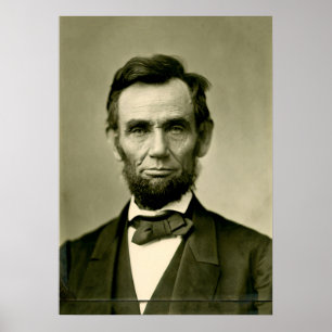 Poster Abraham Lincoln president usa united states americ