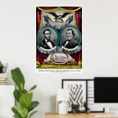 Poster Abraham Lincoln Presidential Campaign 1864 (Bureau à domicile)
