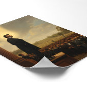 Poster Abraham Lincoln prononce l'adresse de Gettysburg (Coin)