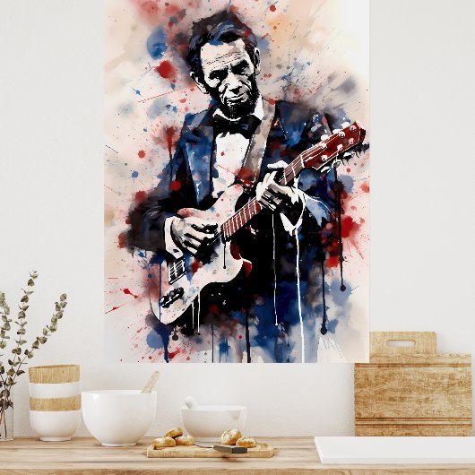 Poster Abraham Lincoln Shredding (Cuisine)