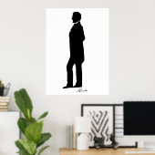 Poster Abraham Lincoln Silhouette (Bureau à domicile)