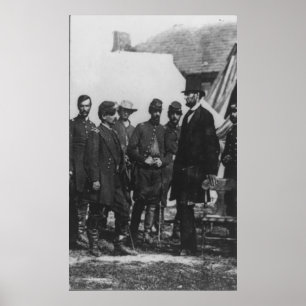 Poster Abraham Lincoln sur le champ de bataille chez
