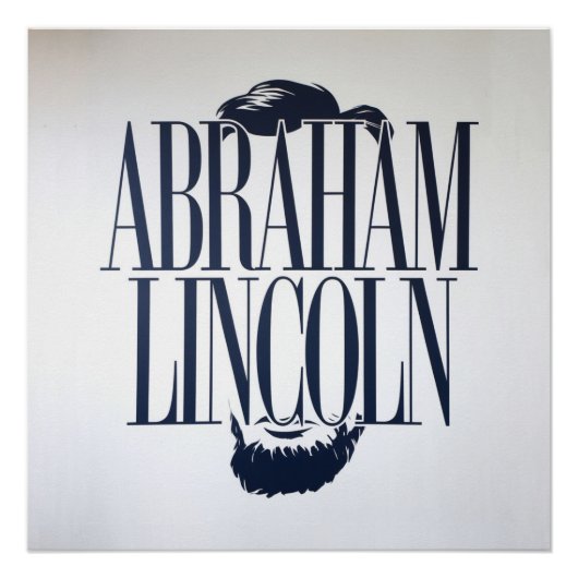 Poster Abraham Lincoln'est pas la sagesse des mots (Devant)