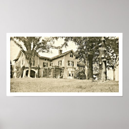 Poster Abraham Oakey Hall's Summer Home at Short Hills NJ (Devant)