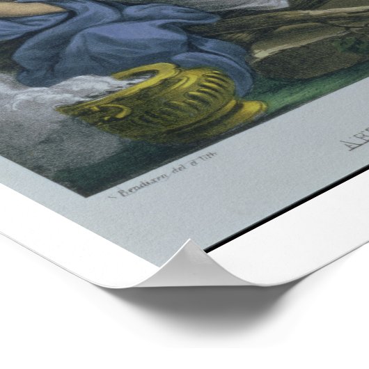 Poster Abraham Offrant Son Fils Isaac, d'une Bible pr (Coin)