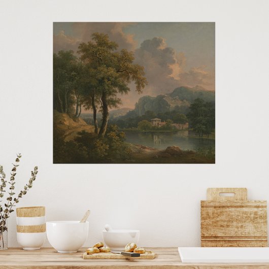 Poster Abraham Pether - Paysage boisé (Cuisine)