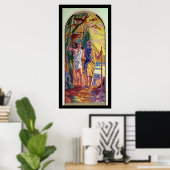 Poster Abraham va offrir à Isaac son fils (Bureau à domicile)