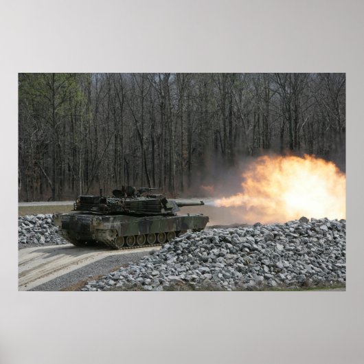 Poster Abrams M1A1 (Devant)