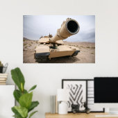 Poster Abrams M1A1 (Bureau à domicile)