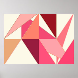 Poster Abrégé sur la moitié du siècle, triangles -