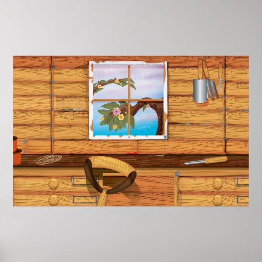 Poster Abri de jardinage (Devant)