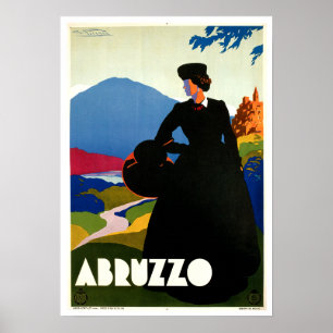 Poster Abruzzes Italie Art Vintage voyage