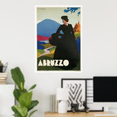 Poster Abruzzes Italie Vintage (Bureau à domicile)