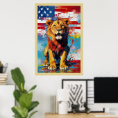 Poster Abs_2505 Lion (Bureau à domicile)