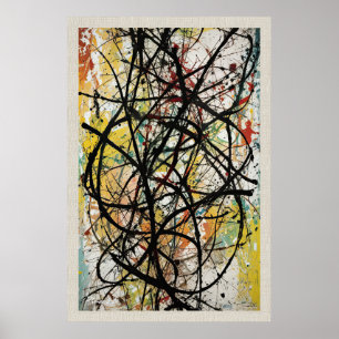 Poster Abs_2508 Paint Splatter