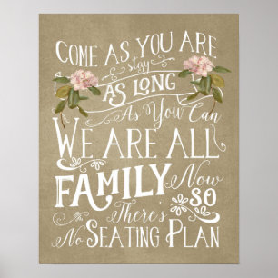 Poster absence d'affiche mariage