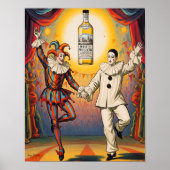 Poster Absinthe blanche Pierrot Jester (Devant)