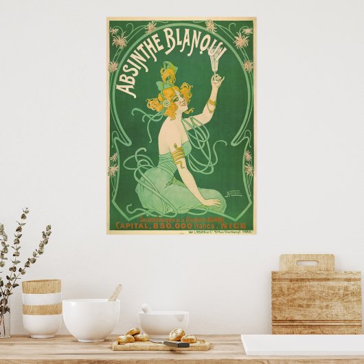 Poster Absinthe Blanqui (Cuisine)