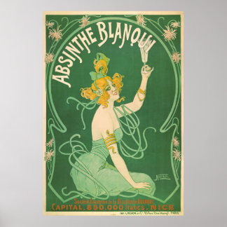 Poster Absinthe Blanqui